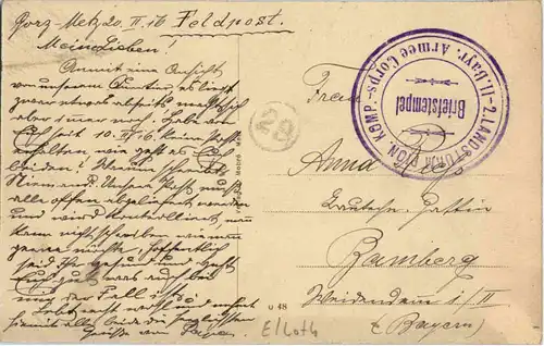 Gorze - Schloss St. Katharina - Feldpost -56184
