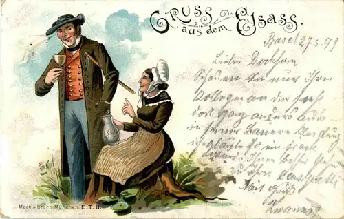 Gruss aus dem Elsass - Trachten -56284