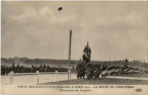 Paris - Visite des Souverains Anglais 1914 -57308