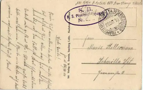 Cirey - Schloss Chatillon - Feldpost -58356