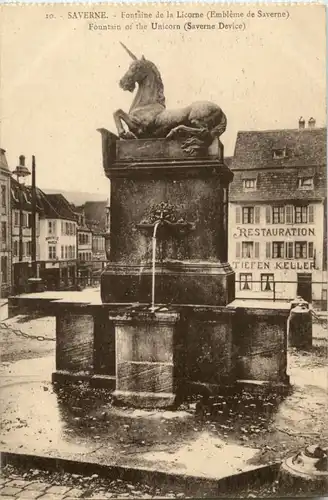 Saverne - Fontaine de la Licorne -58582