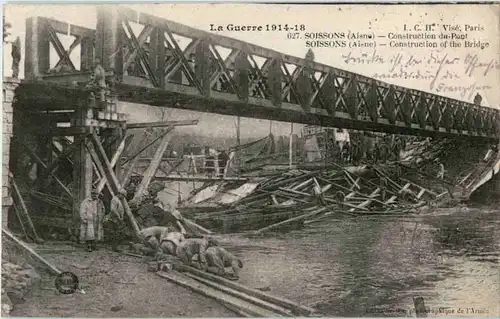 Soissons - Construction du Pont -58164