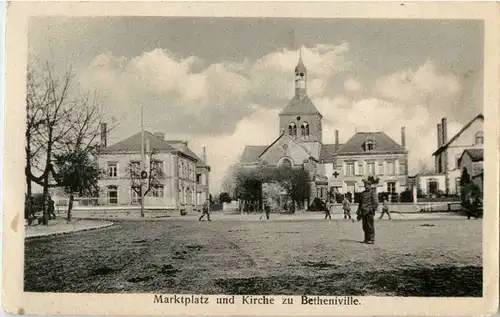 Marktplatz und Kirche zu Betheniville -57112