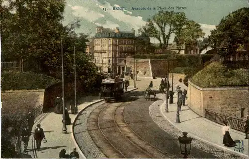 Brest - Avancee de la Place des Portes Tramway -57500