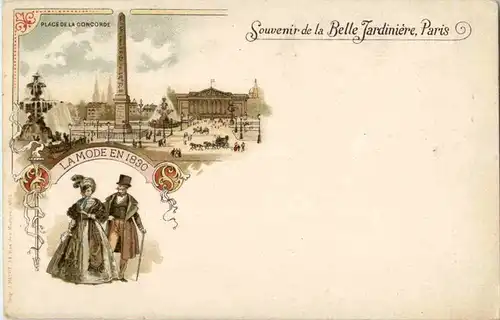 Paris - Souvenir de la Belle Jardiniere - Litho -57322