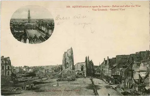 Arras avant et apres la Guerre -57680
