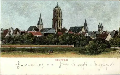 Selestat Schlettstadt - Reliefkarte -58844