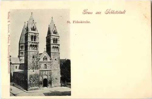 Gruss aus Schlettstadt - St. Fideskirche -58836
