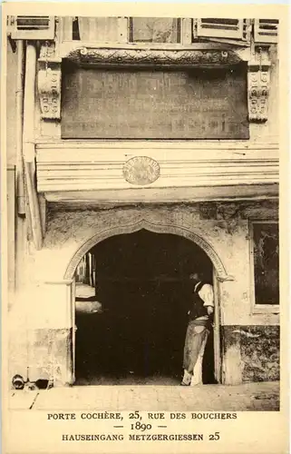 Strasbourg - Hauseingang Metzgergiessen 1890 -59224