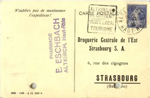 Strasbourg - Droguerie Centrale de l Est -58896