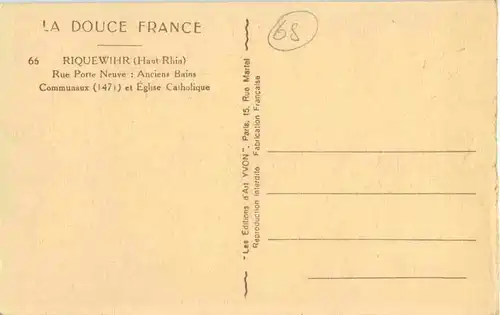 Riquewihr - Reichenweier - Rue Porte Neuve -59404