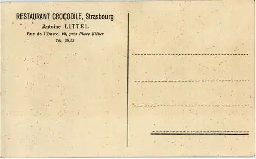 Strasbourg - Restaurant Crocodile -58878