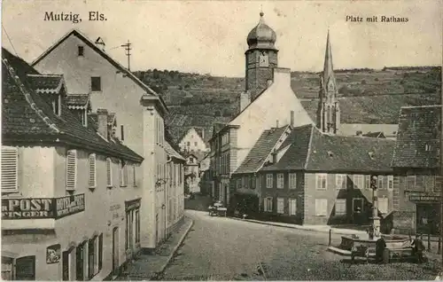 Mutzig - Platz mit Rathaus -59650