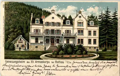 Rothau - Genesungsheim des XV Armeekorps - Litho -59318