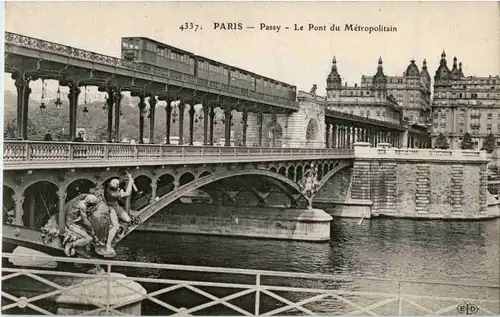 Paris - Passy - Le Pont de Metropolitain -60034