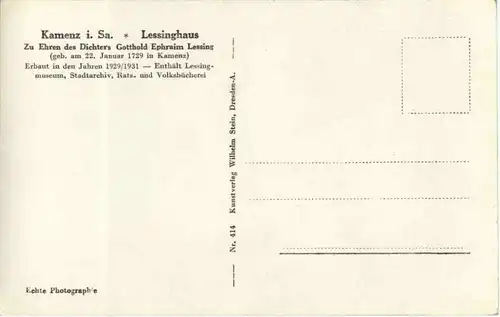 Kamenz - Lessinghaus -61276