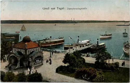 Gruss aus Tegel - Dampferanlagestelle -60886