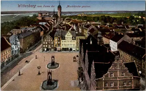 Wittenberg vom Turme der Marktkirche -61418