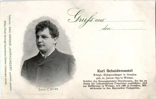 Karl Scheidemantel - Opernsänger in Dresden -61104