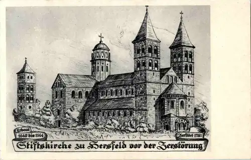 Stiftskirche zu Hersfeld vor der Zerstörung -61384