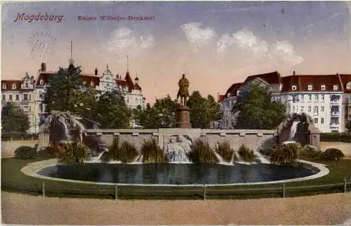 MAgdeburg - Kaiser Wilhelm Denkmal -61414