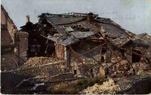 Courcy - Zerschossene Flaschenfabrik - Feldpost -63444