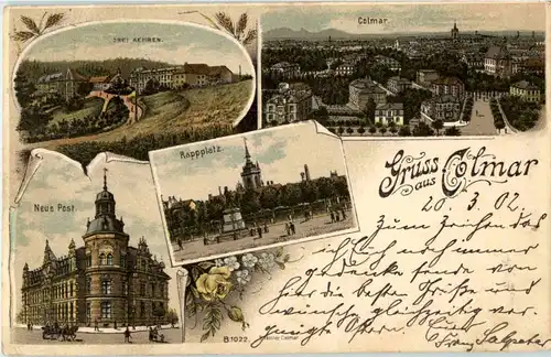 Gruss aus Colmar - Litho -63548