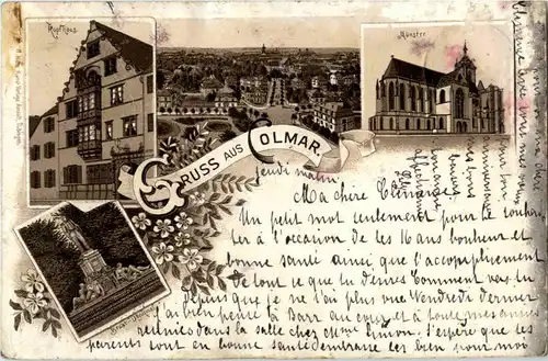 Gruss aus Colmar - Litho -63524