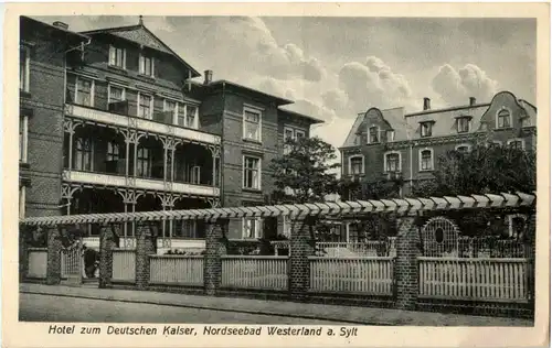 Westerland auf Sylt - Hotel zum Deutschen Kaiser -61892