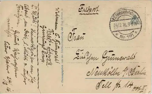 Russisch polnische Dorfstrasse - Feldpost -66648