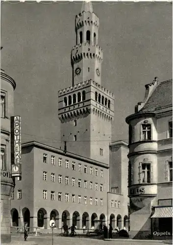 Oppeln - Ring mit Rathaus -66122