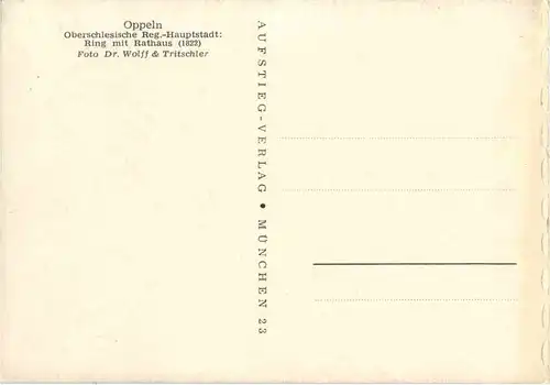 Oppeln - Ring mit Rathaus -66122