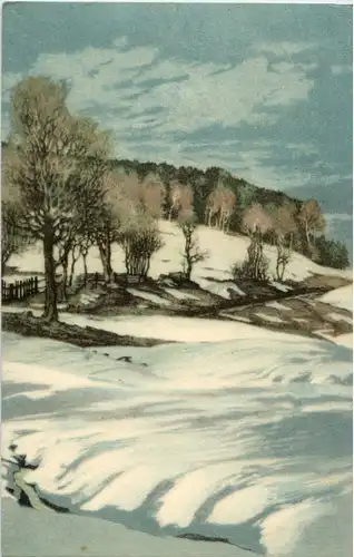 Reisengebirge Schneeschmelze - Künstlerkarte Friedrich Iwan -65222