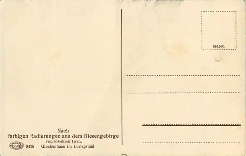 Glockenhaus im Lurtzgrund - Künstlerkarte Friedrich Iwan -65218