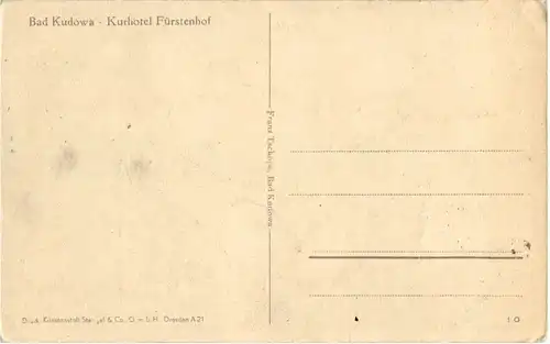 Bad Kudowa - Kurhotel Fürstenhof -66320