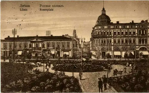 Libau - Rosenplatz - Feldpost -66640