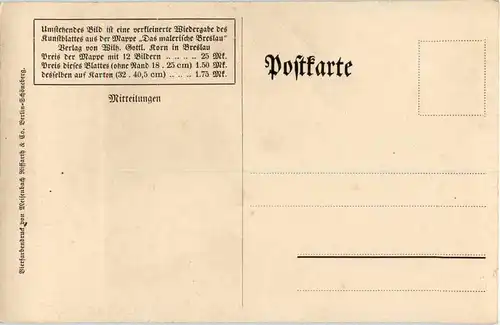 Breslau - Partie am Dom - Künstlerkarte Günther-Naumburg -66166