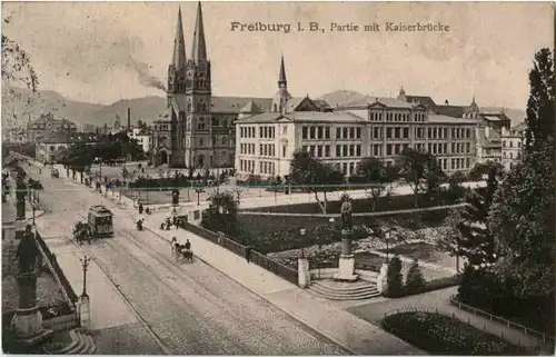 Freiburg - Partie mit Kaiserbrücke -67616