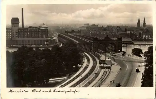 Mannheim - Blick nach Ludwigshafen -67878