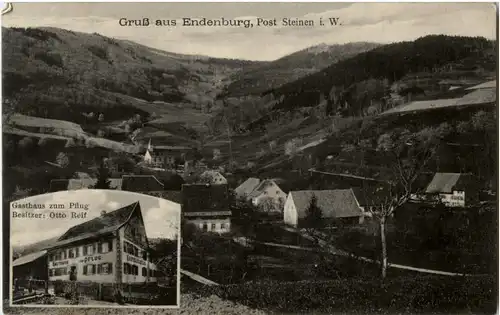 Gruss aus Endenburg - Post Steinen - Gasthaus zum Pflug -68042