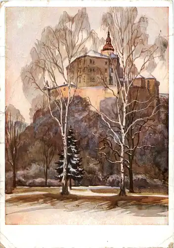 Das Wallensteinschloss Friedland - Stempel 3. Reich -68620