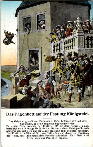 Pagenbett auf der Festung Königstein -69684