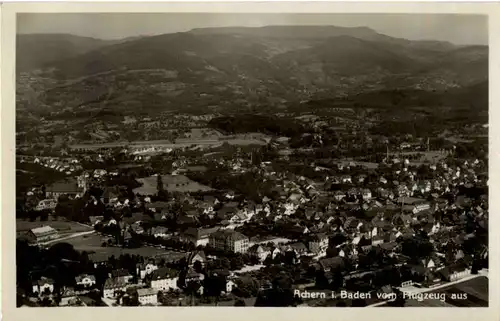 Achern in Baden vom Flugzeug -67884