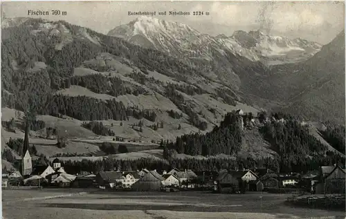 Fischen, Allgäu, m. Entschenkopf, Nebelhorn und Rubihorn -340702