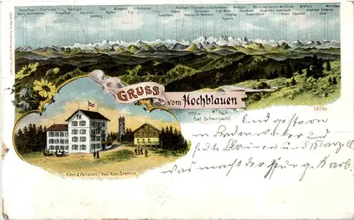 Gruss vom Hochblauen - Litho -68414