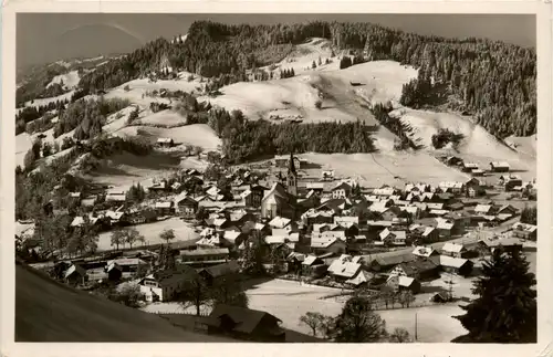 Oberstaufen, Allgäu Wintersportplatz mit Kapf -340842