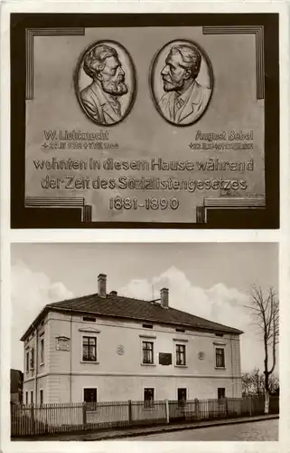 Borsdorf bei Leipzig - Wohnhaus Bebel und Liebknecht -68764