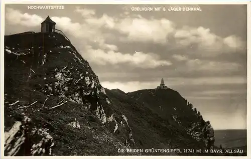 Allgäu, Die beiden Grüntengipfel im Bayr.allgäu -340576