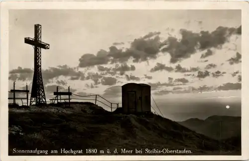 Allgäu, Sonnenaufgang am Hochgrat bei Steibis-Oberstaufen -340616