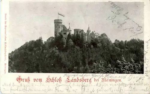 Gruss vom Schloss Landsberg bei Meiningen -68894